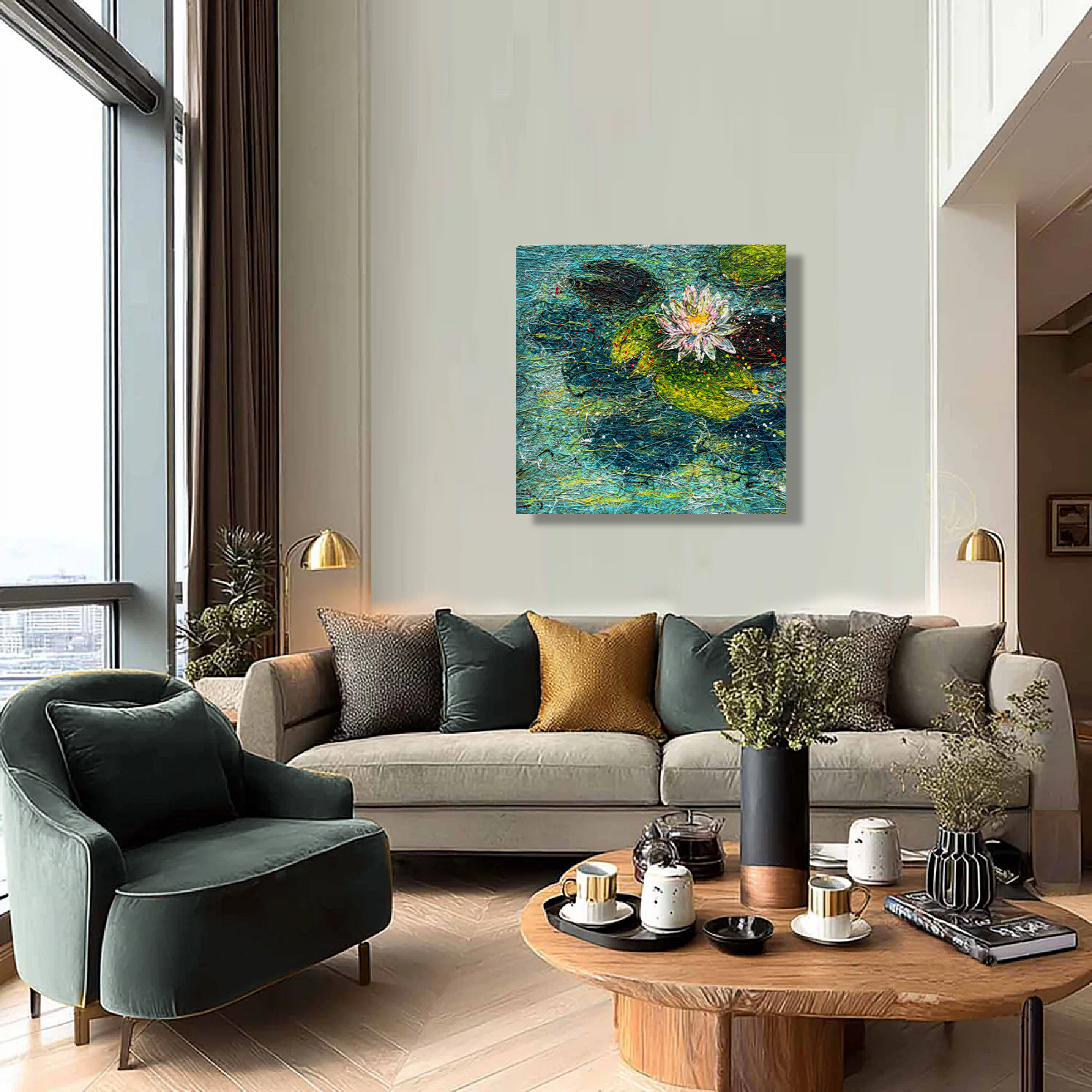 The Quiet Heart of the Lake by Nadin Antoniuk | Buy Original Artwork Online