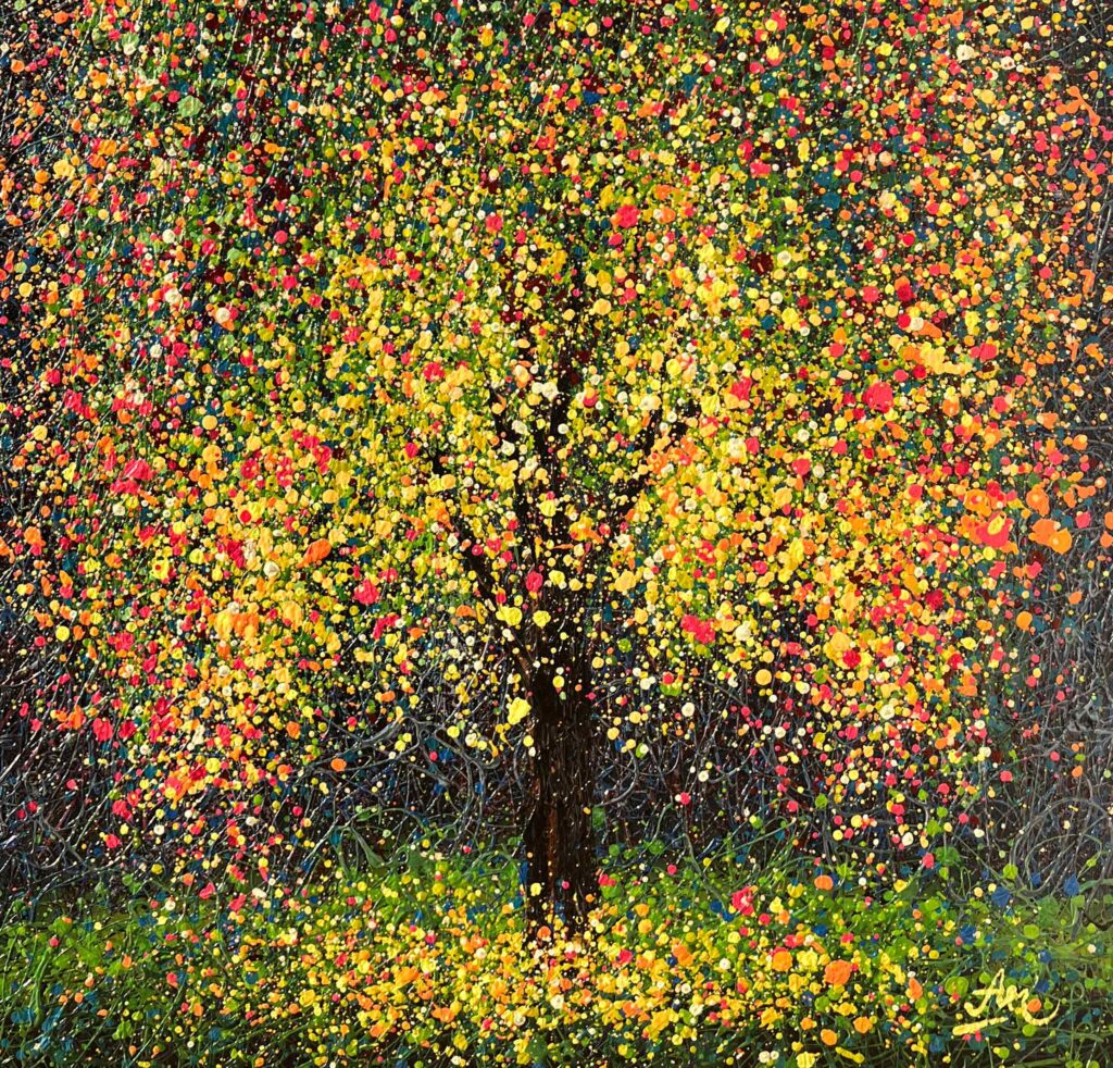 Golden Mosaic by Nadin Antoniuk | Buy Original Artwork Online