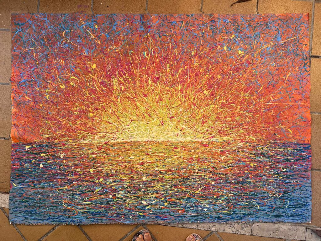 Energy of a Passionate Sunset by Nadin Antoniuk | Buy Original Artwork Online